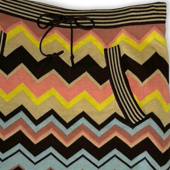 Y2K Missoni x Target Chevron Knit Mini Skirt Small (M Fit) Vintage - Picture 8 of 11